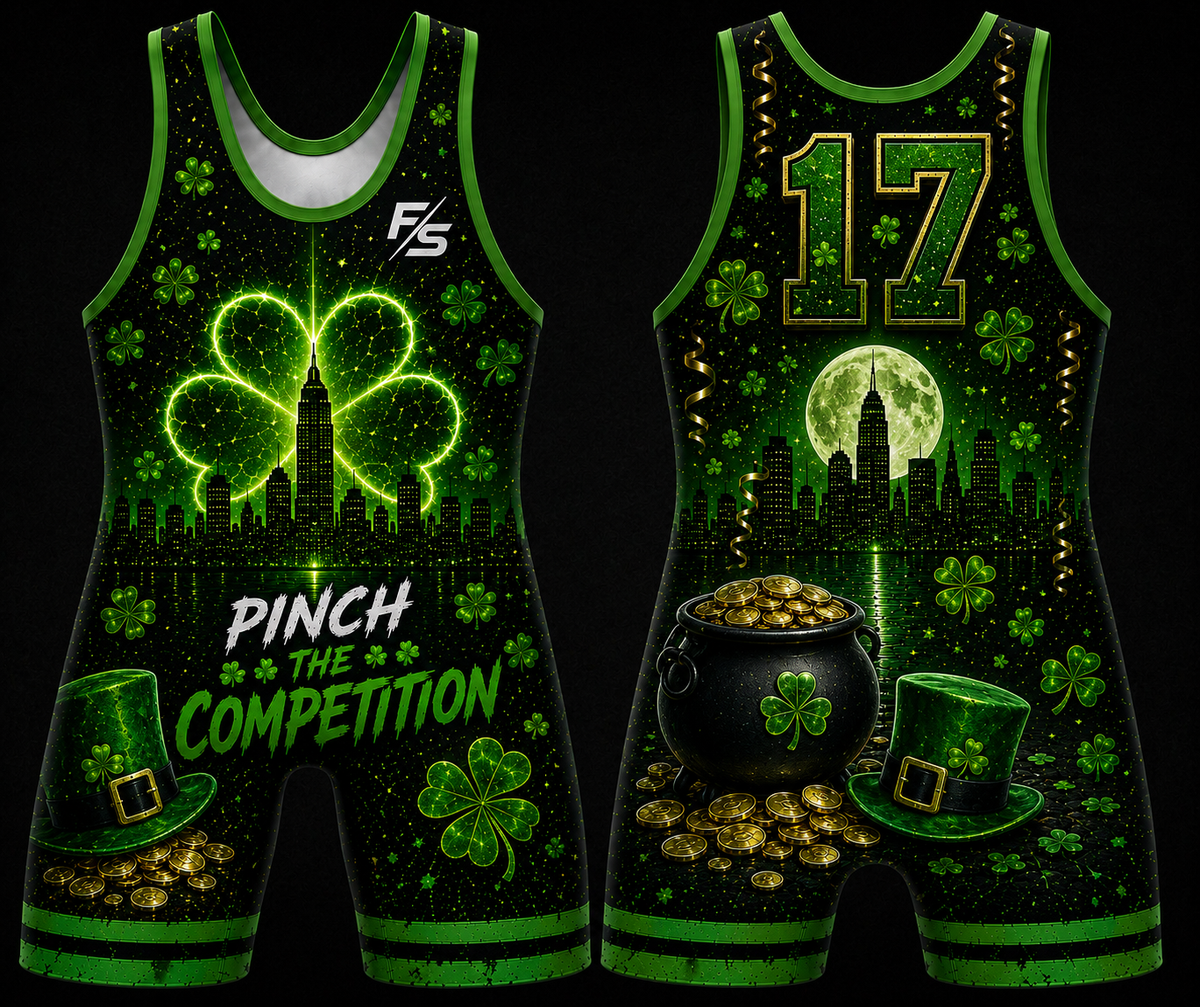 St. Patrics Day Wrestling Singlet