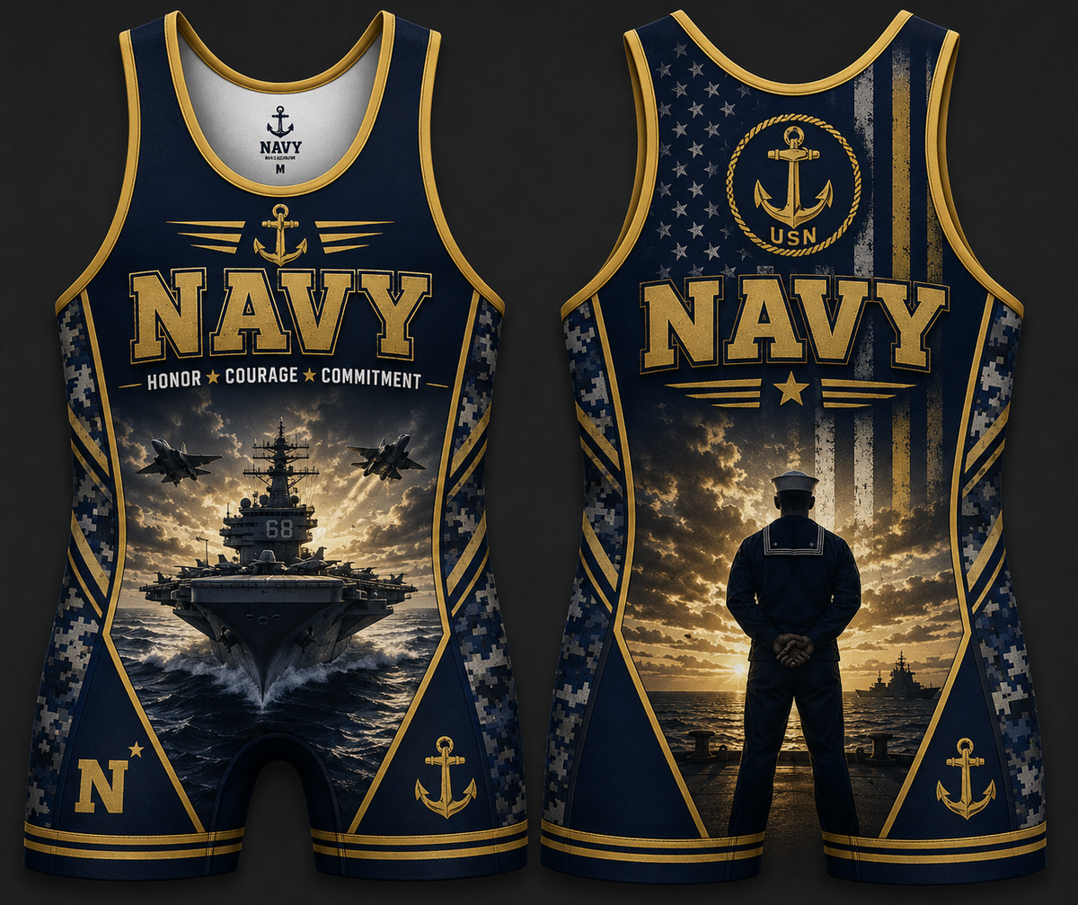 Navy Military Singlets