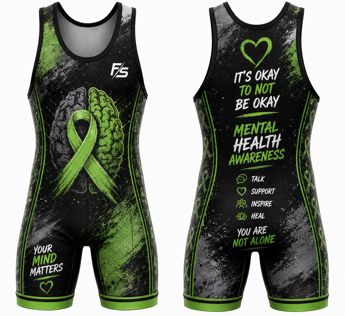 Mental Health Awareness Wrestling Singlet
