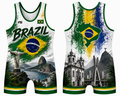 South America Wrestling Singlet