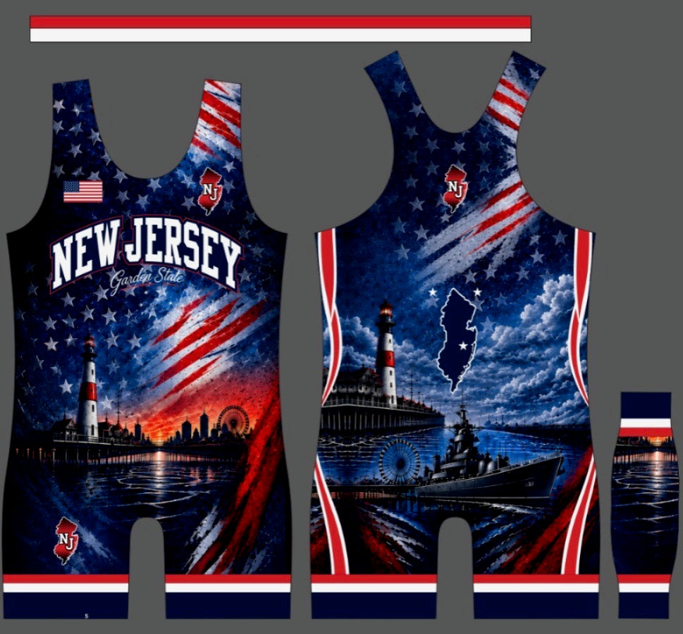 New Jersey Wrestling Singlet