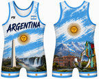 South America Wrestling Singlet