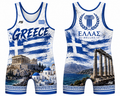 Greece Wrestling Singlet