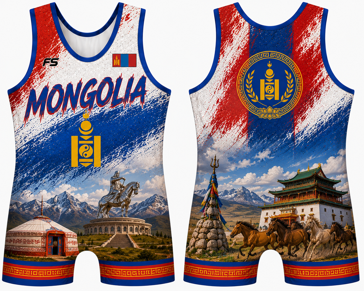 Mongolia Wrestling Singlet