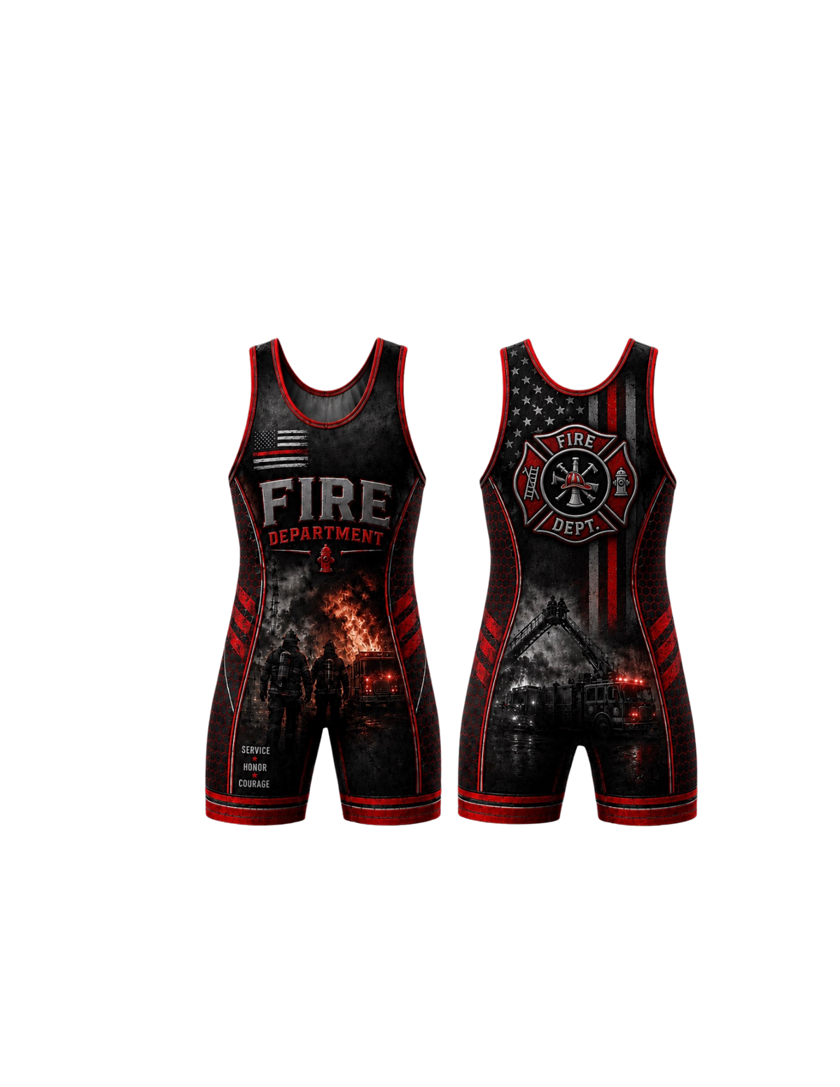 Fire Department First Responders Singlets