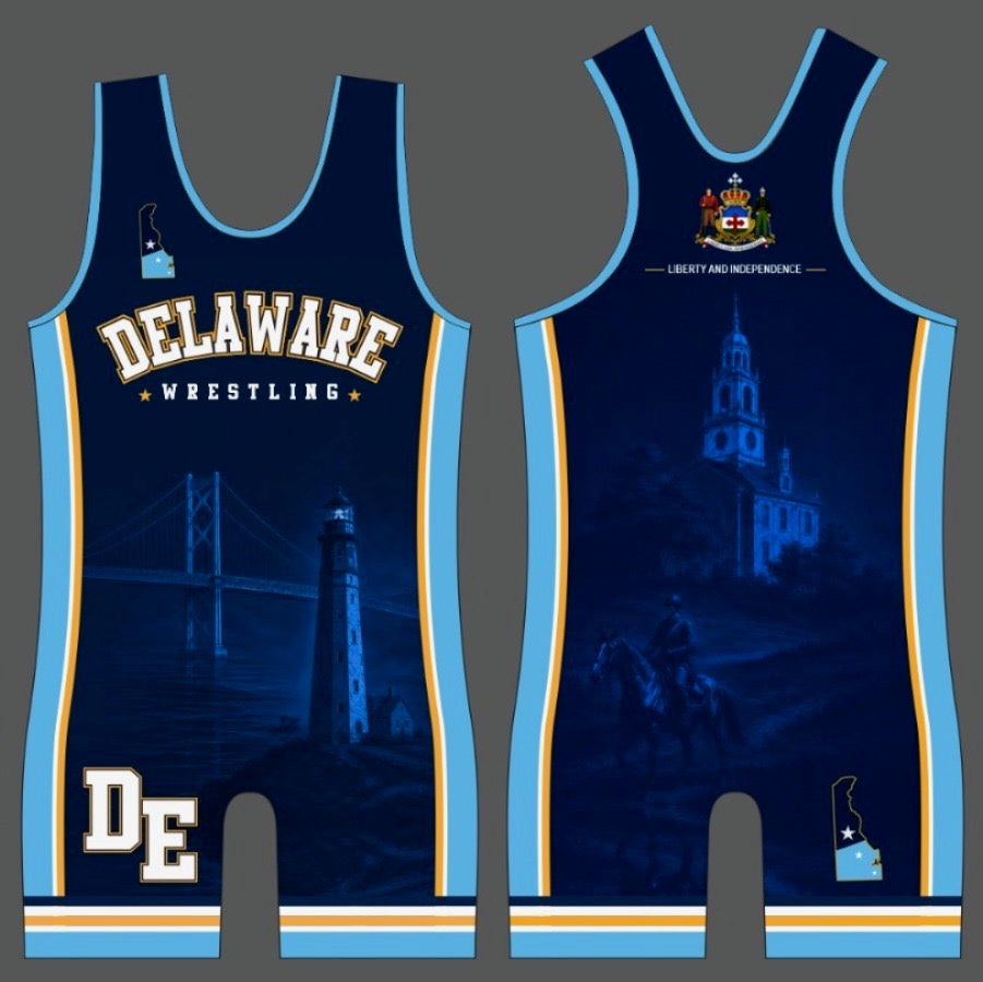 Delaware Wrestling Singlet